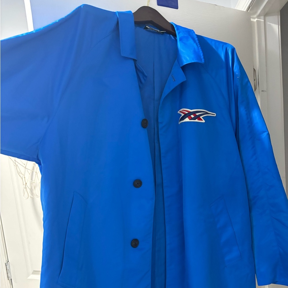 Onitsuka Tiger Electric Blue Nylon Twill Coat - Picture 5 of 8